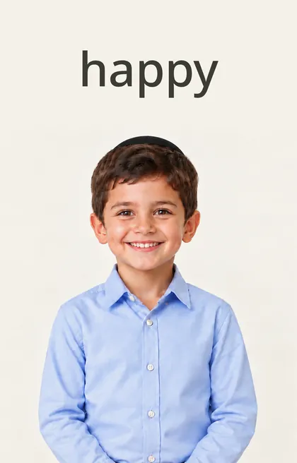 Sample card: happy